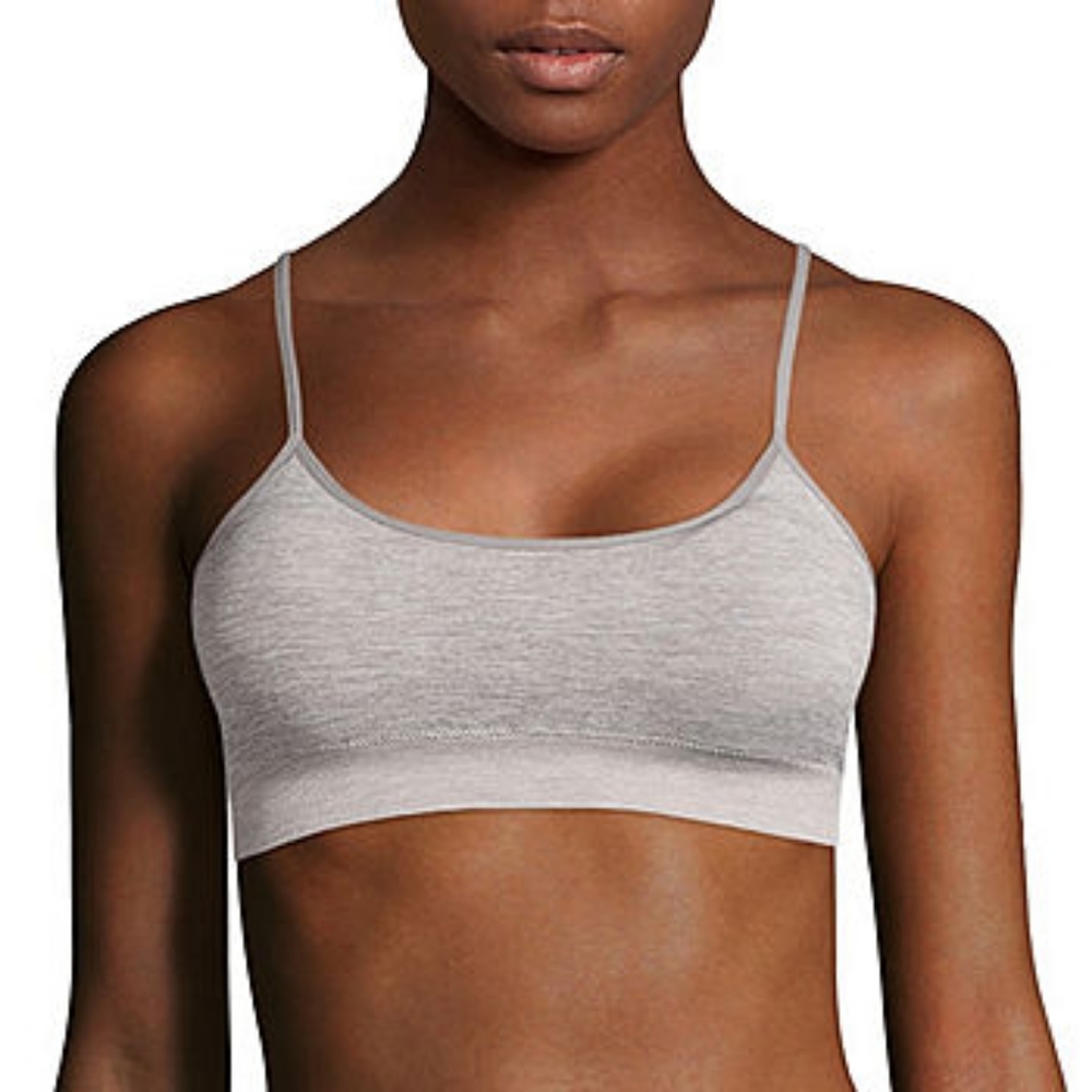 Flirtitude Heather Gray Seamless Bralette S NWT